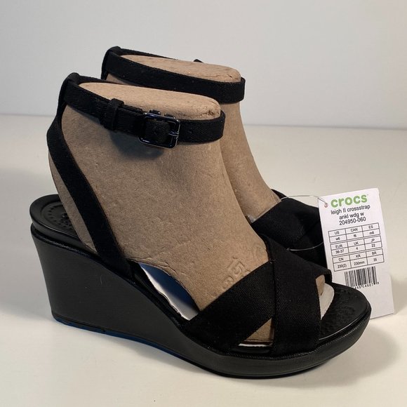 CROCS Shoes - Crocs Leigh II Wedge Sandals Women 6, New